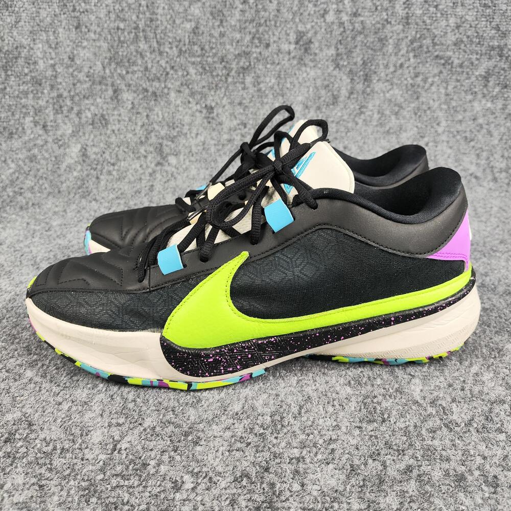 Nike Air Shoes Mens Size 10.5 Black Multicolor Basketball Sneakers DX4985-001